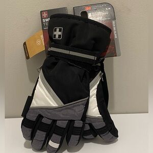 3M Thinsulate Swiss Tech Adult S/M Gray Gloves Insulated Winter/Snow/Outdoors